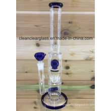 16" Glass Water Pipe Glass Smoking Pipe with Sprinkle Perc